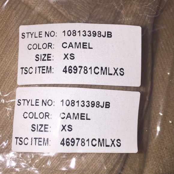 Joan Boyce Ladies Cardigan Sweater Camel Color Size XS - Picture 12 of 14